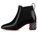 Christian Louboutin Study 55mm Leather Chelsea Boots Black/Silver Women