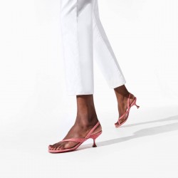 Christian Louboutin Taralita 55mm Veau Velours Sandals Pink Women