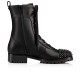 Christian Louboutin Ts Croc Leather Combat Boots Black Women