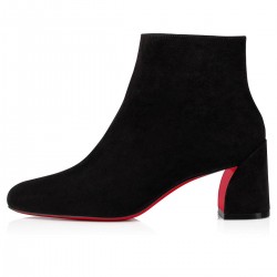 Christian Louboutin Turela 55mm Suede Ankle Boots Black Women