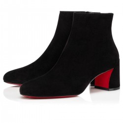 Christian Louboutin Turela 55mm Suede Ankle Boots Black Women