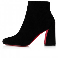 Christian Louboutin Turela 85mm Suede Ankle Boots Black Women