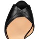 Christian Louboutin Very Cathy 120mm Leather Platform Sandals Black Women