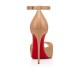 Christian Louboutin Very Cathy 120mm Leather Platform Sandals Nude Women