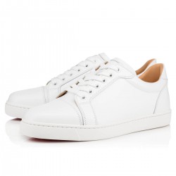 Christian Louboutin Vieira Leather Low Top Sneakers Bianco Women