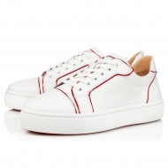 Christian Louboutin Vieirissima Calf Low Top Sneakers White/Red Women