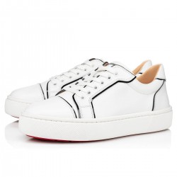 Christian Louboutin Vieirissima Calf Low Top Sneakers White/Black Women